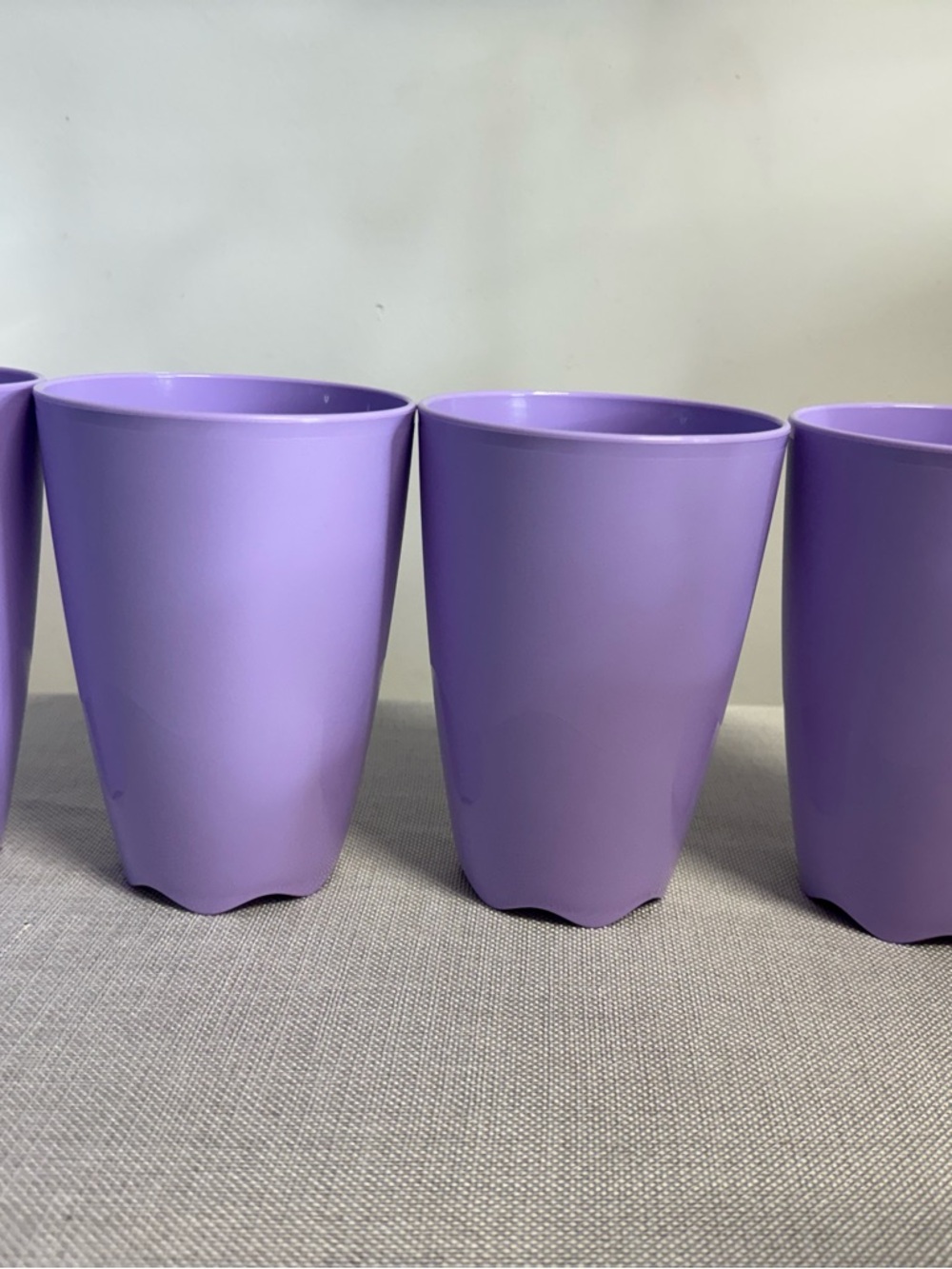 Tupperware Purple Plastic Tumblers Set